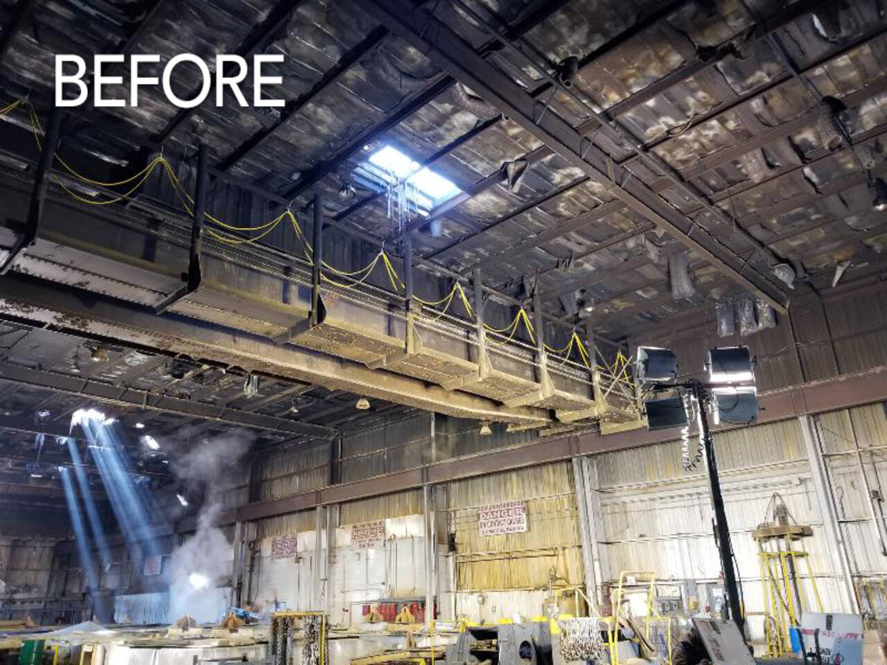 Phoenix commercial property damage before restoration by Paul Davis